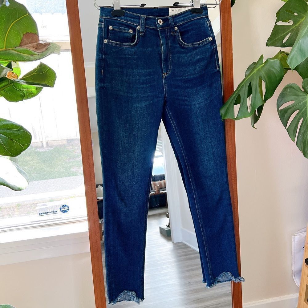 RAG & BONE — High Rise Ankle Skinny Size 25